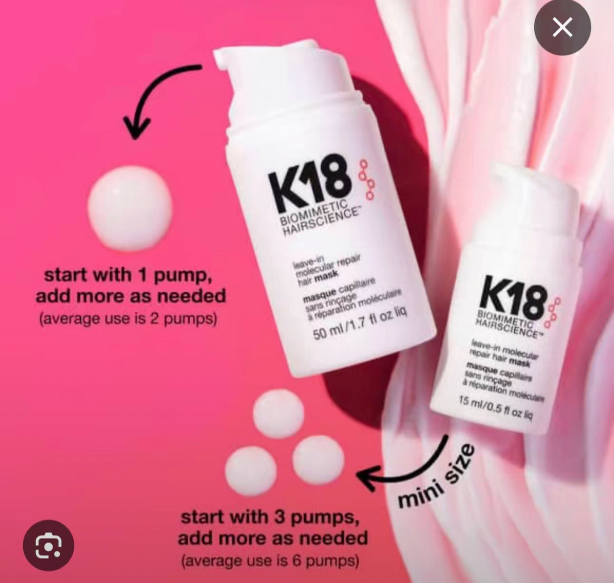 K18 Repair Mask 15ml